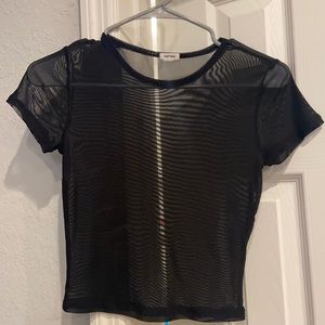 Black crop top